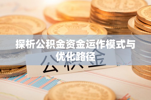 吉木萨尔探析公积金资金运作模式与优化路径