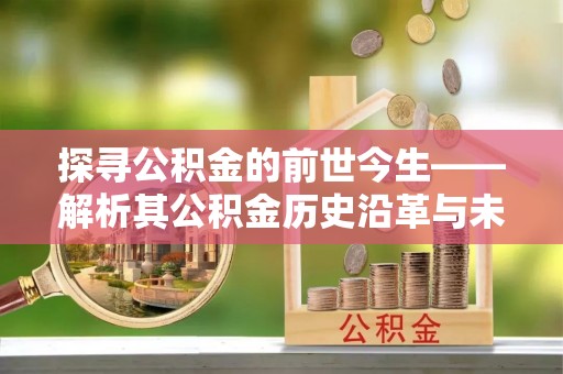 吉木萨尔探寻公积金的前世今生——解析其公积金历史沿革与未来方向