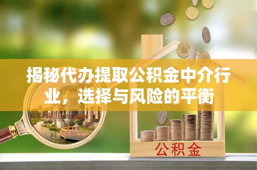 吉木萨尔揭秘代办提取公积金中介行业，选择与风险的平衡